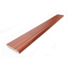 A placa de contorno de madeira do PVC dos acessórios do revestimento cobre a altura de 15mm
